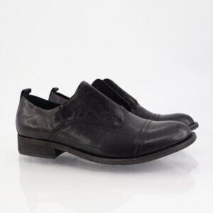 KORK-EASE Women's Rori Laceless Oxford Womens 9 M Black Leather Block Heel